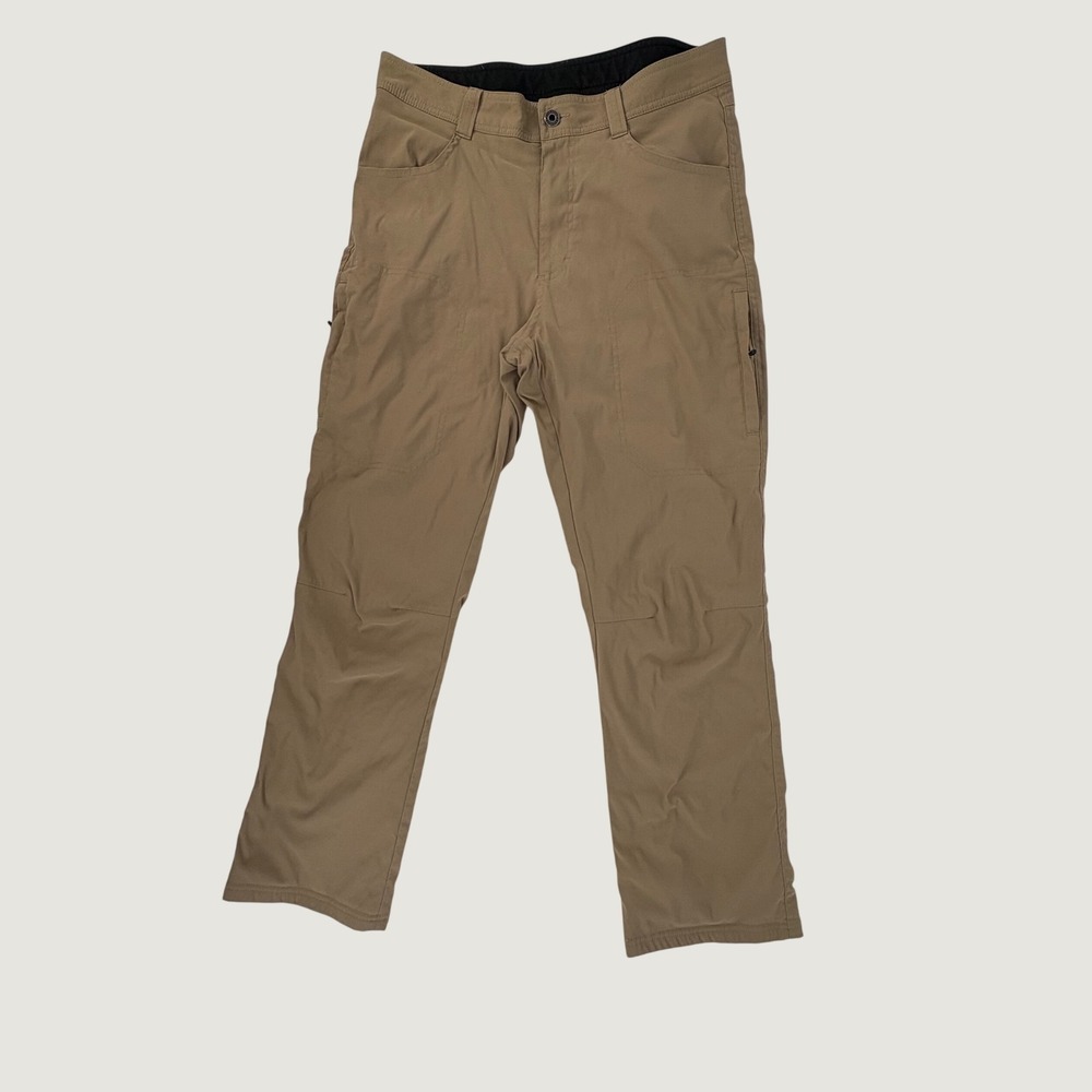 Eddie Bauer Lined Pants Mens 32x30 Tan Fleece Hiking Utility 1229566 - Picture 1 of 7